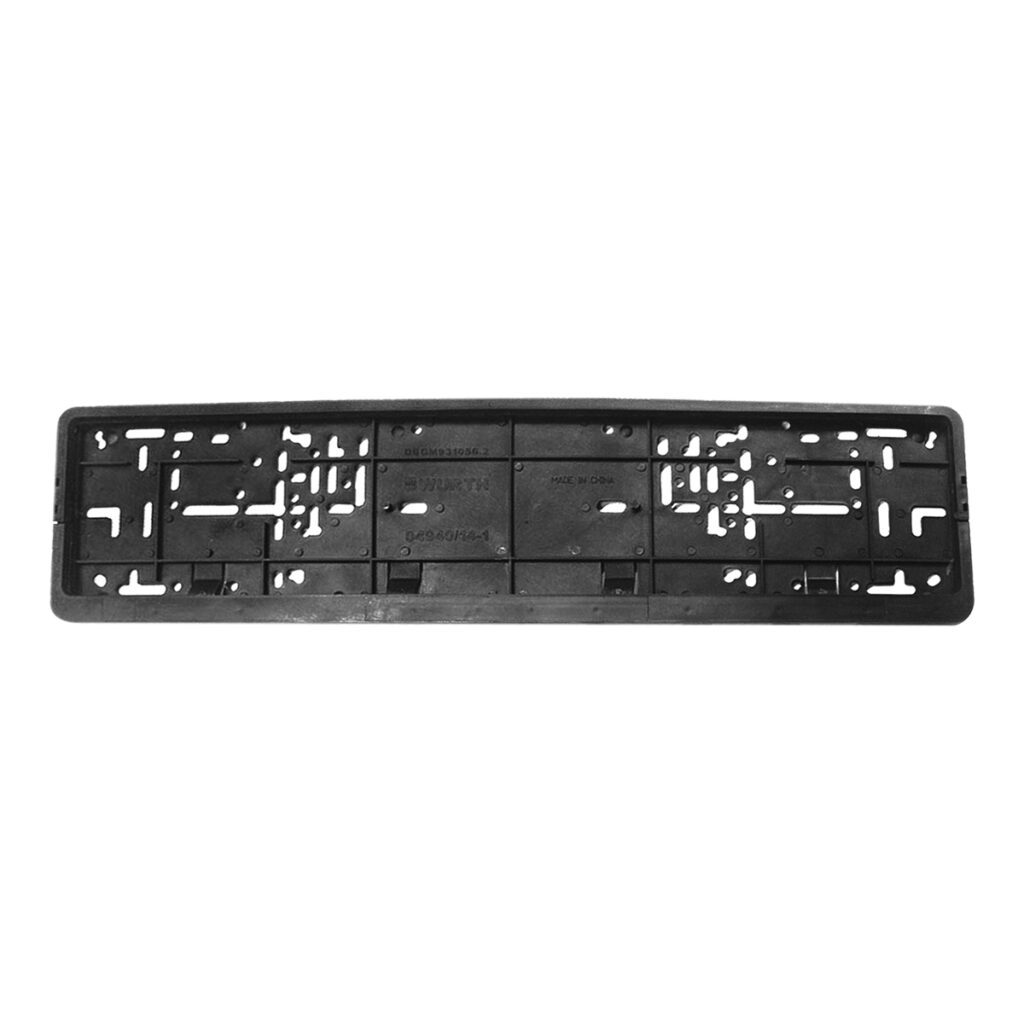 Universal Fit Car License Number Plate Frame, Durable Plastic Number Plate Mount for Front & Rear, High-Quality Materials – 1PCS