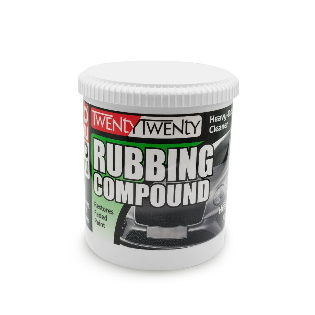 TWENTY TWENTY Rubbing Compound for Cars & Bikes – Heavy-Duty Scratch Remover, Paint Restorer & Oxidation Cleaner – High Abrasion Formula for Faded Paint, Swirl Marks & Minor Scratches – 900g