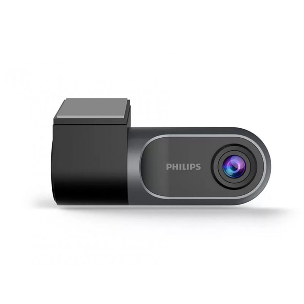  Philips Go Sure Car DVR Camera ADR GS3201, Full HD 1080p Video Recorder, Wide-Angle Lens Night Vision Loop Recording, Road Safety CCTV Dash Cam for Vehicles with Compact Design