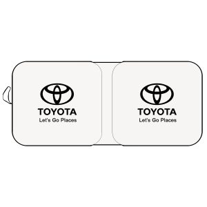 Foldable Windshield Sunshade for Toyota Cars with Double Layer UV Protection, Heat Reflective Front Glass Sun Shade Cover