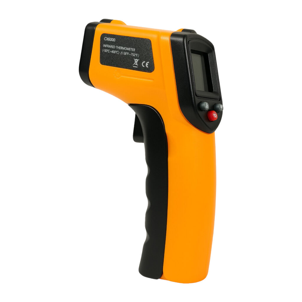 DEFAONS CX6000 Infrared Thermometer Gun | Non Contact Digital Temperature Gun | Adjustable Emissivity IR Thermometer | High Accuracy LCD Display | For Cooking, BBQ, HVAC, Automotive, Industrial Use