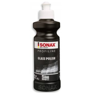 SONAX Profiline Glass Polish 250 ml for Windshield, Windows, Mirrors & Sunroof – Removes Water Spots and Glass Contamination