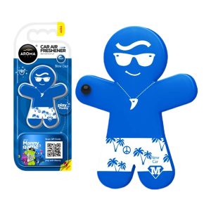 AROMA Car Manny Game Car Air Freshener New Car Fragrance | Non-Toxic Natural Scent | Spill Proof Solid Gel | Long Lasting Car Interior Freshener | No Gas No Power Required | All Season Use