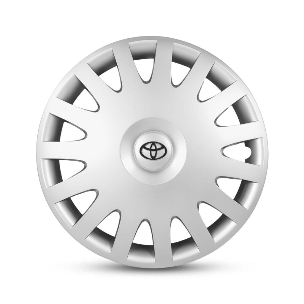 15 Inch Wheel Cover Hub Cap Set for Toyota Camry 2005 | Premium Silver Car Wheel Caps | Full Rim Cover with Strong Retention Ring | Scratch Resistant & Durable Fiber | Set of 4