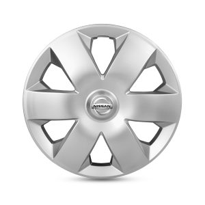 14 Inch Wheel Cover Hub Cap Set for Nissan Sunny 2013 | Premium Silver Full Rim Wheel Caps | Strong Retention Ring | Durable Flexible Fiber Material | Scratch & Fade Resistant | Set of 4