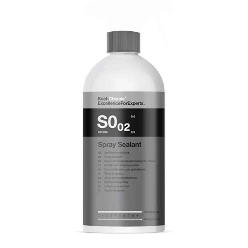 Koch Chemie SO02 Spray Sealant 500ml | High Gloss Paint Protection | Quick Spray Wax | Hydrophobic Ceramic Shine | Easy Spray-On Sealant for Car Paint, Clear Coat & Exterior Surfaces