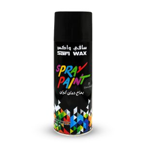 SAFI WAX Spray Paint SFW-P-40 (Gloss Black) 450ML – High Coverage, Fast Dry, Smooth Finish Multi-Surface Aerosol Paint